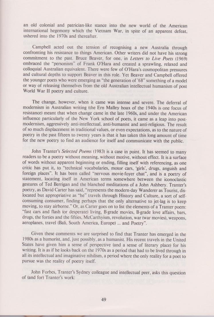 Australian Reception of US Poetry 004