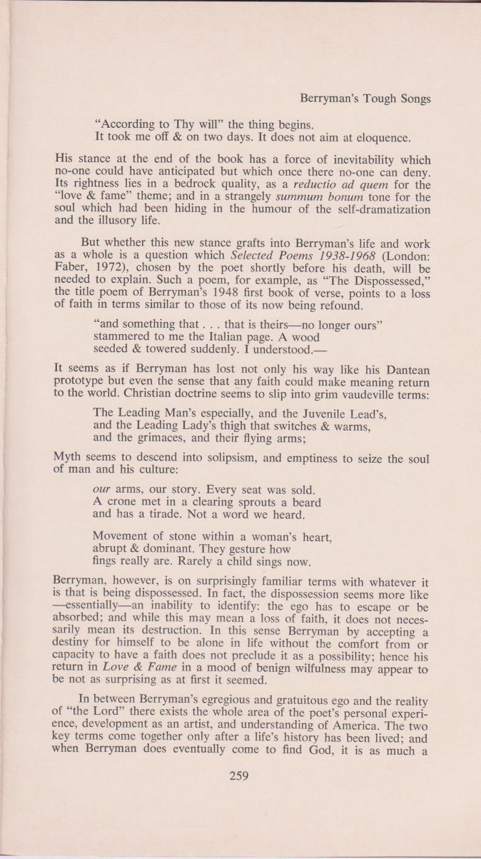 Berryman's Tough Songs 003