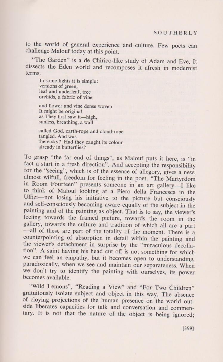 David Malouf as Humane Allegorist 008